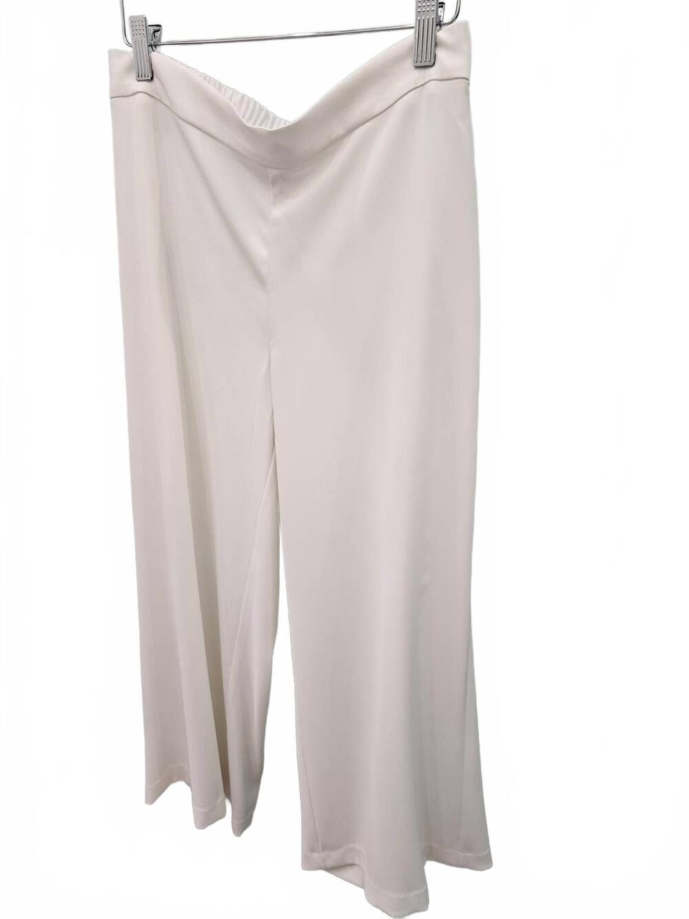 NEW UP! women's wide leg vegan silk pants in cream